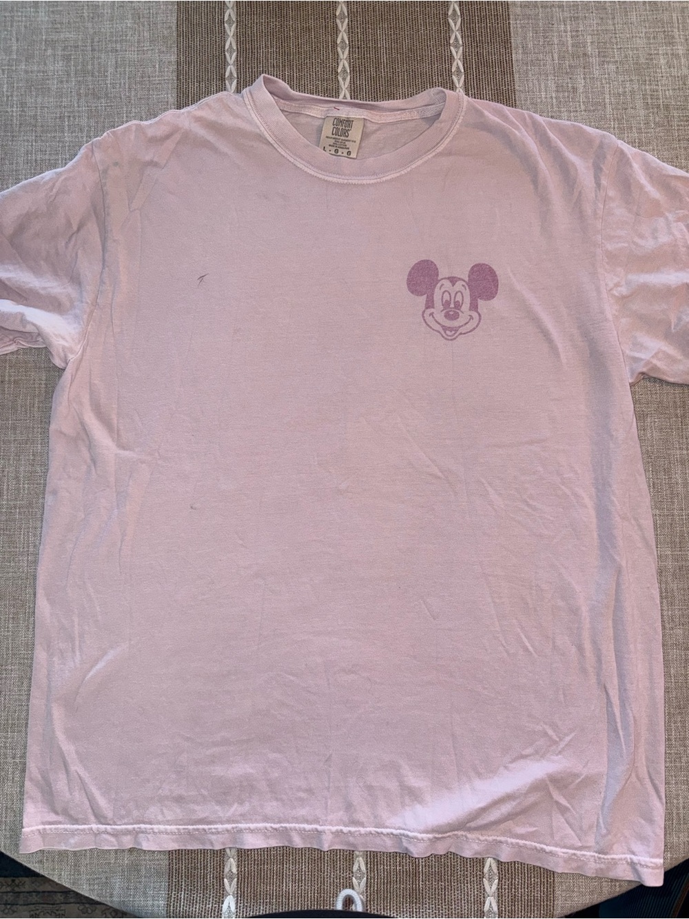 Comfort Colors Light Lavender Short Sleeve Tee with Mickey Graphic